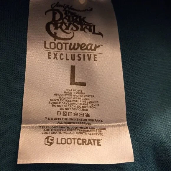 Jim Henson The Dark Crystal Lootwear Green Poncho/Cape - Picture 7 of 8